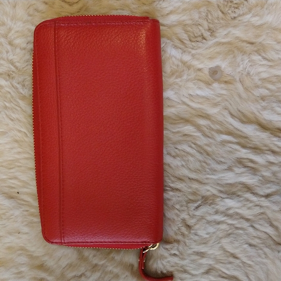 Kate Spade red accordion wallet. - Picture 3 of 6